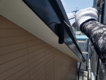 【上塗り】破風板