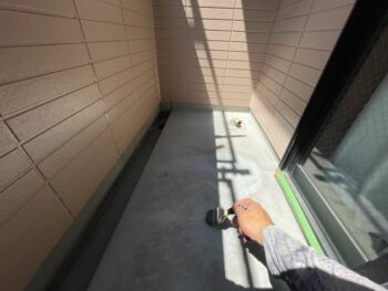 【撤去後清掃】ベランダ防水