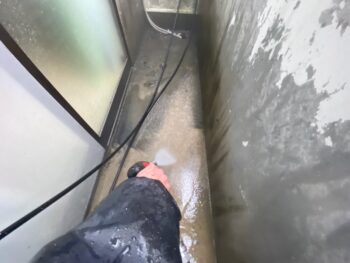 【高圧洗浄】ベランダ