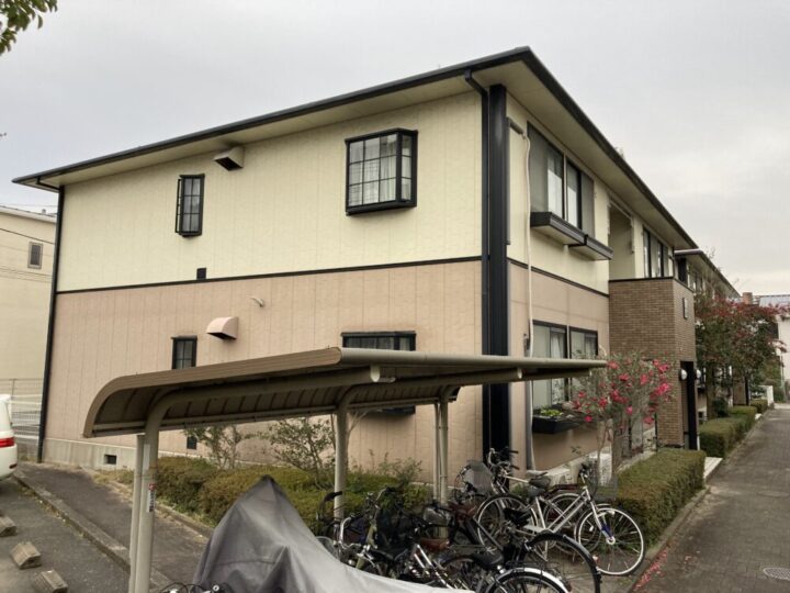 福岡市城南区アパート 外壁・屋根塗装工事